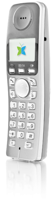 Home phone device with Fongo logo Home phone device with Fongo logo