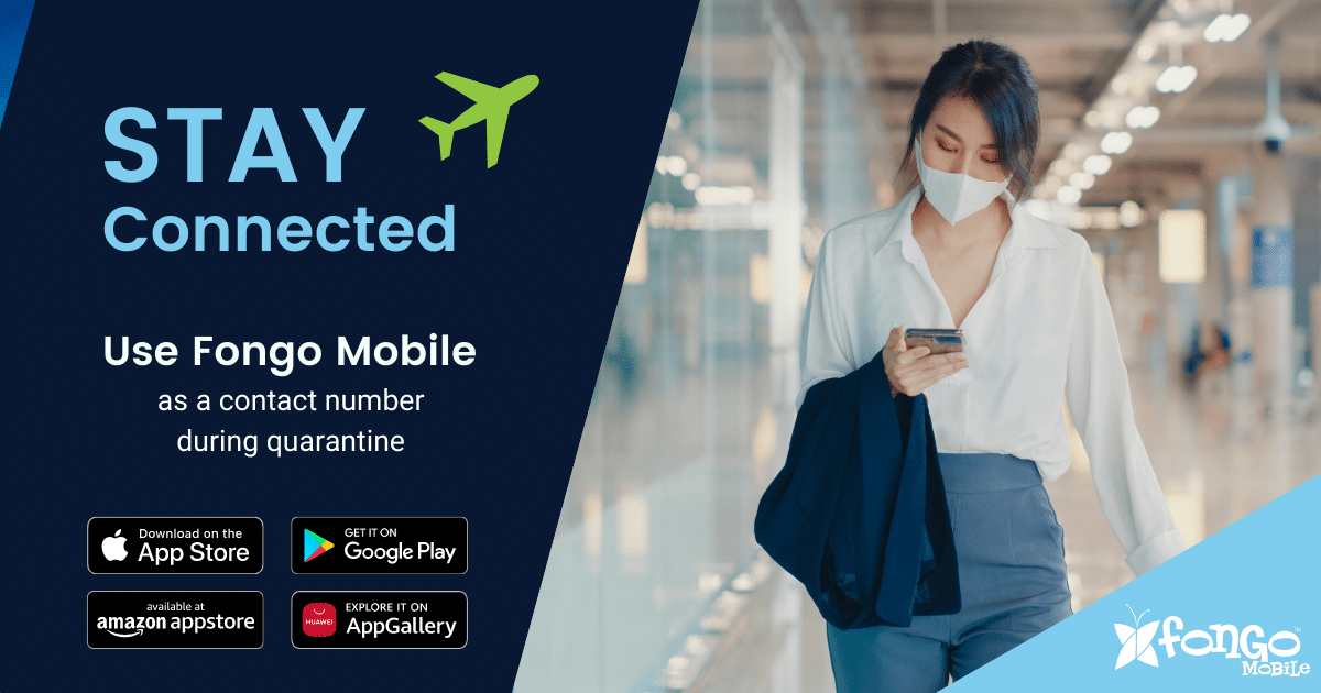 stay connected and use fongo mobile as a contact number during quarantine