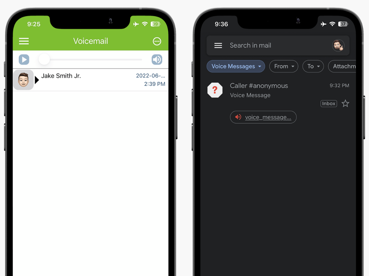 fongo works voicemail and email to voicemail