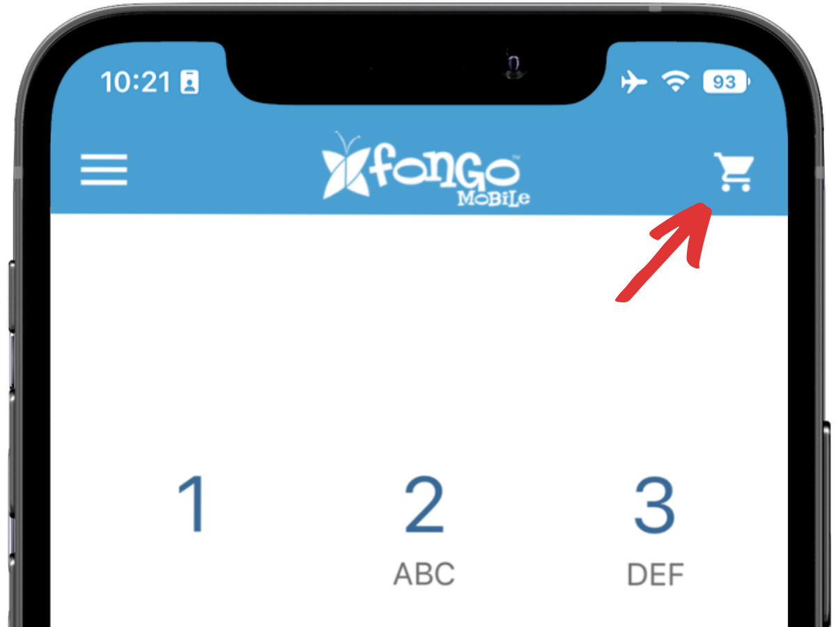 Tap on the shopping cart.