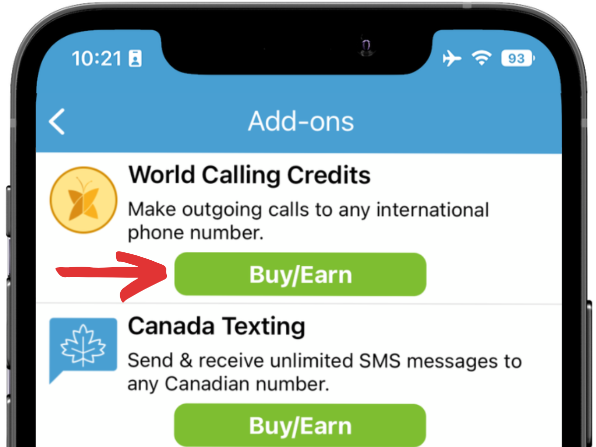 Enter the World Calling Credits section.