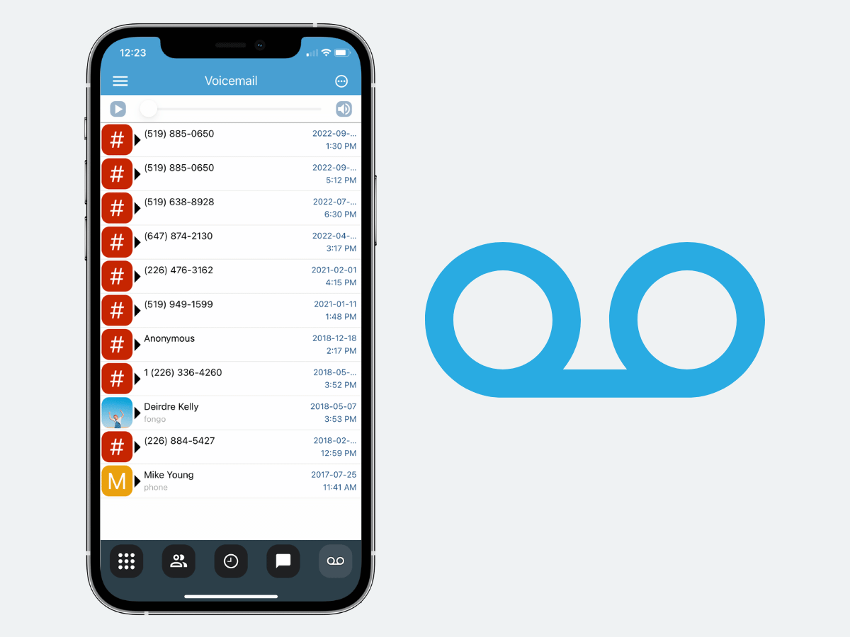 voicemail double capacity fongo plus